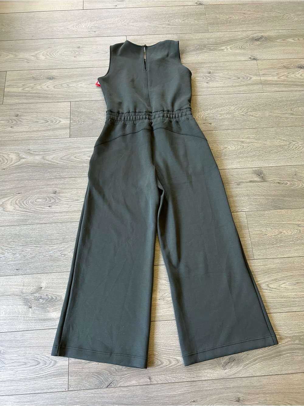 Spanx AirEssentials Wide Leg Jumpsuit Soft Travel Lounge Dark Palm Size LP New - Picture 4 of 13